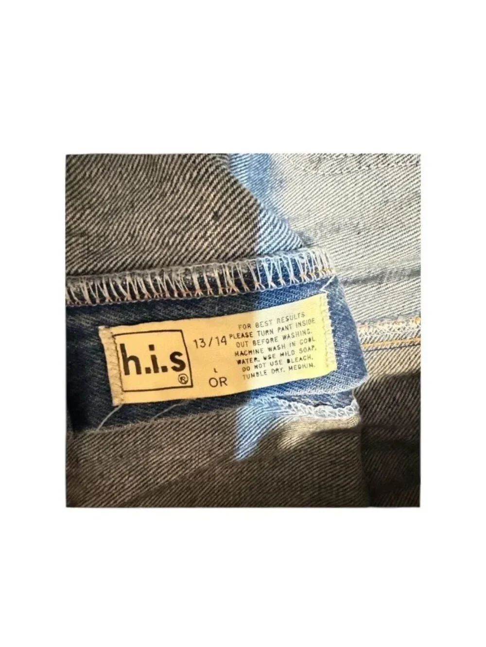 Vintage H.I.S. Chic High Rise Jeans Womens 29x30 Wide Leg 90s Denim